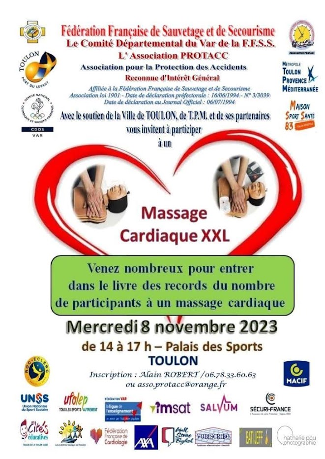 Une opportunité d'apprendre à sauver des vies, le 8 novembre 2023.
