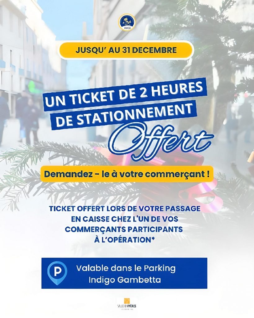 Offre Spéciale à Hyères  Stationnement Gratuit