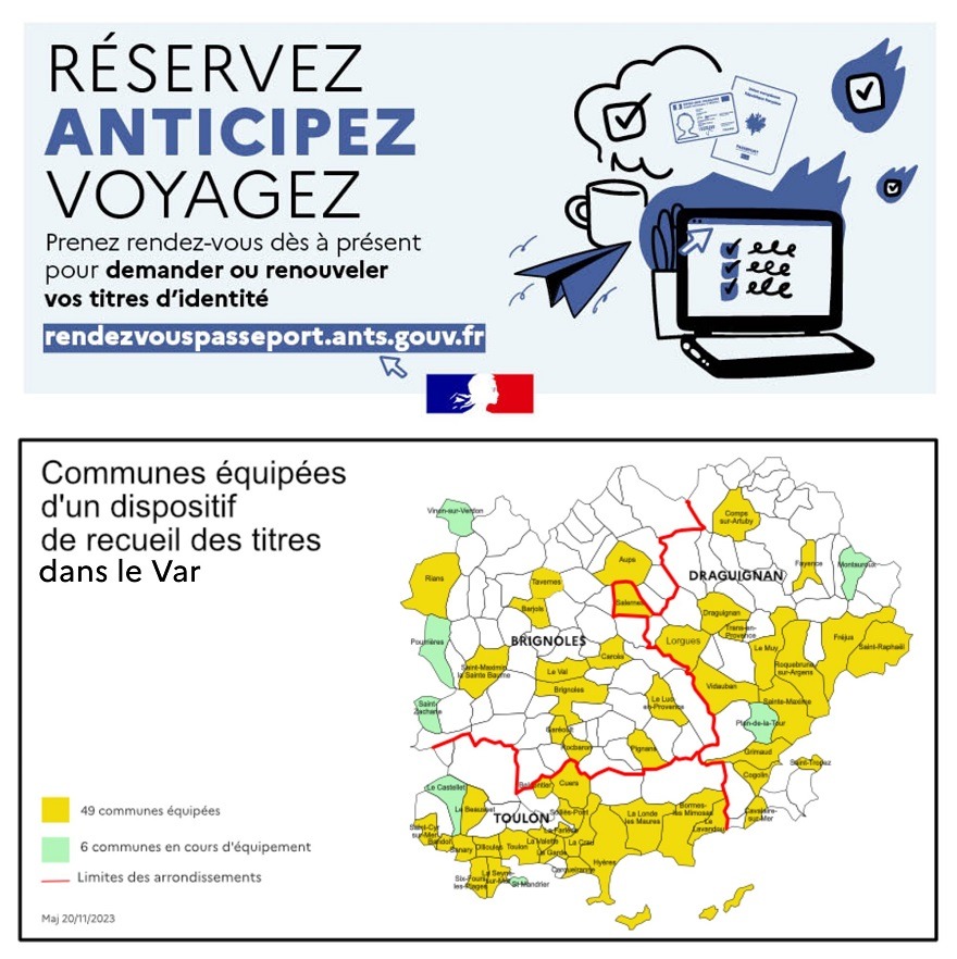 Renouvellement de titres d'identité dans le Var