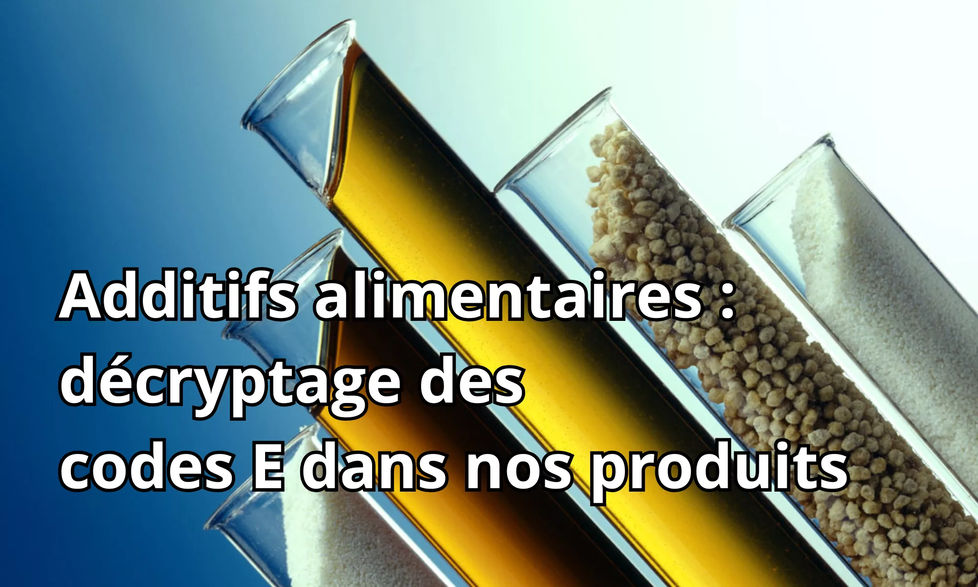 additifs alimentaires en europe