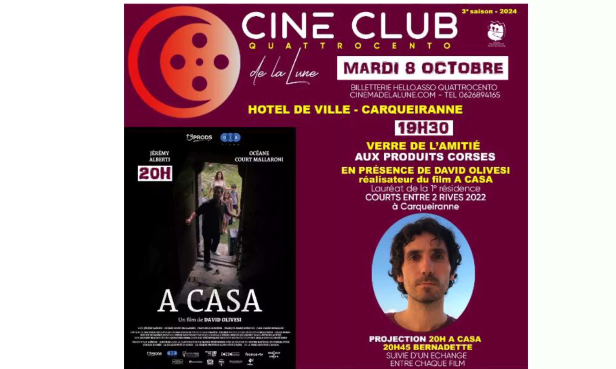 ciné club à carqueiranne une soirée exceptionnelle avec la projection inédite de « a casa »