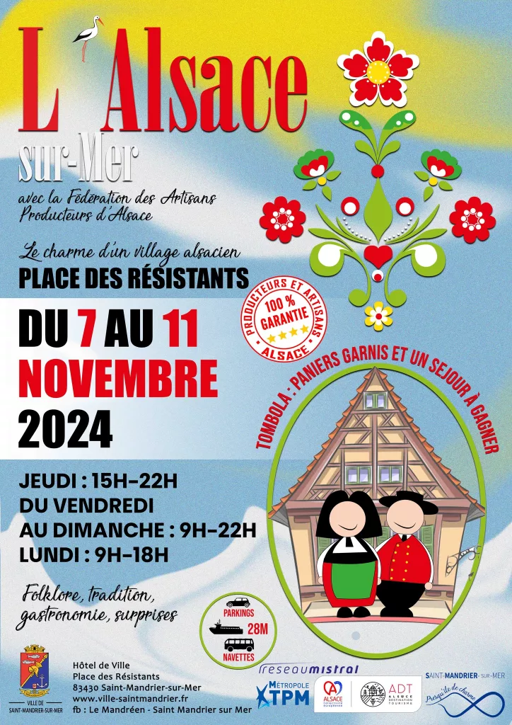 dégustation de tartes flambées sur la place des résistants.