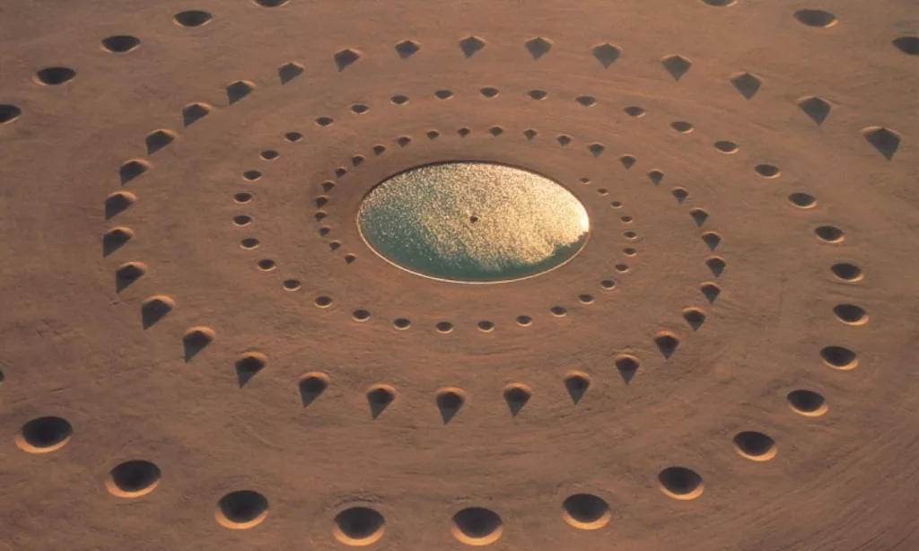 desert breath une œuvre monumentale de land art qui défie le temps et l'espace