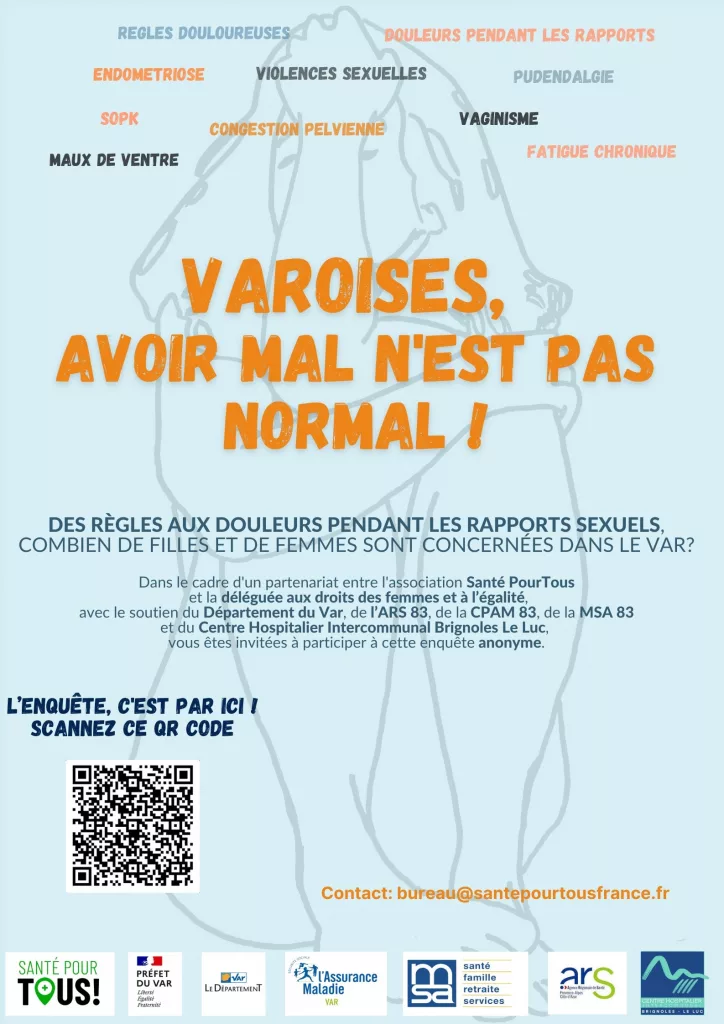 enquête santé des femmes dans le var une voix pour les douleurs gynécologiques