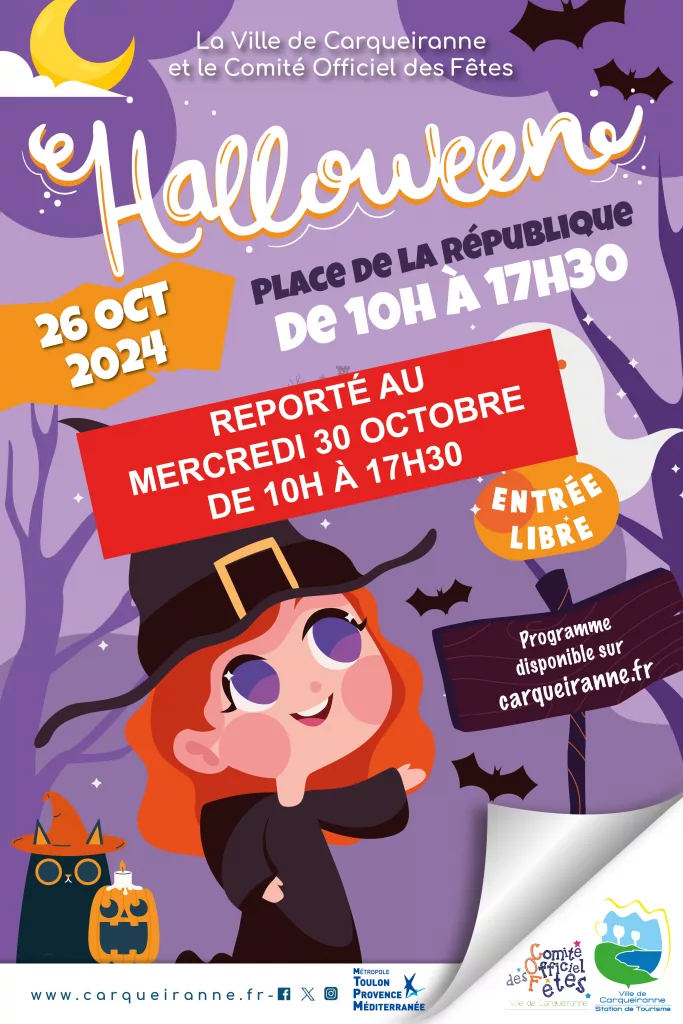 halloween à carqueiranne reporté au 30 octobre