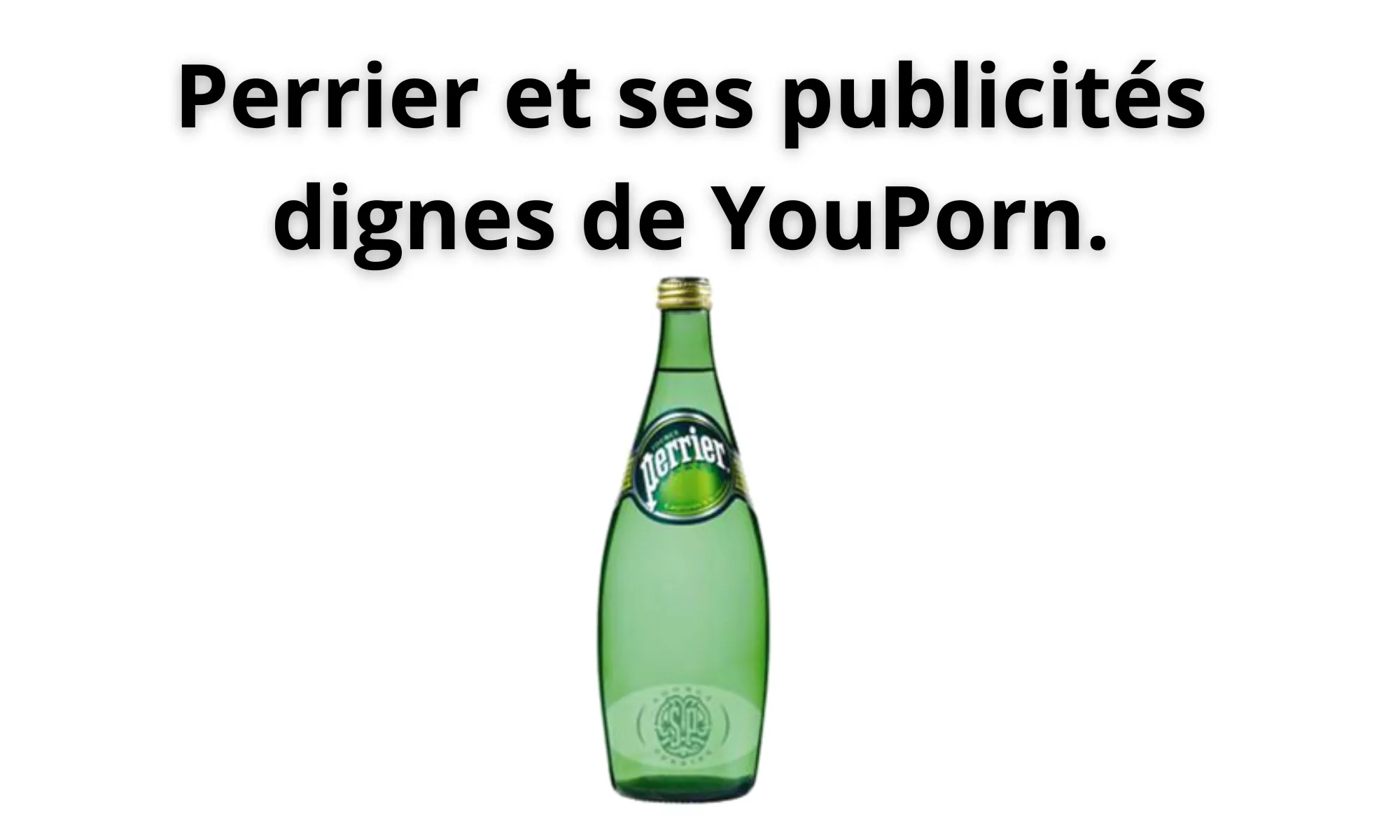 la bouteille de perrier, un exemple parfait de design intemporel et audacieux.