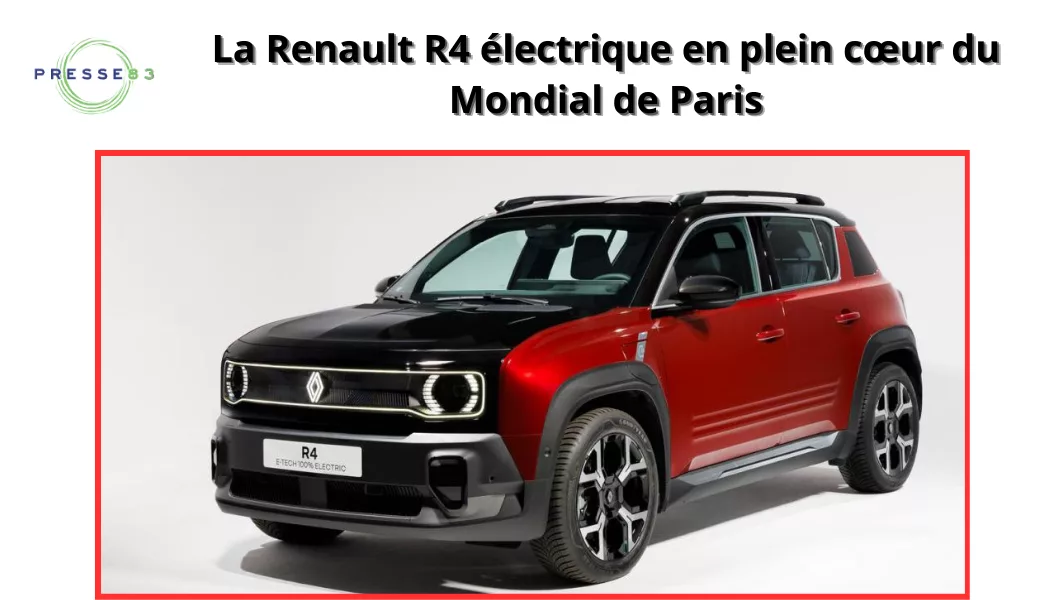 la renault r4 électrique en plein cœur du mondial de paris