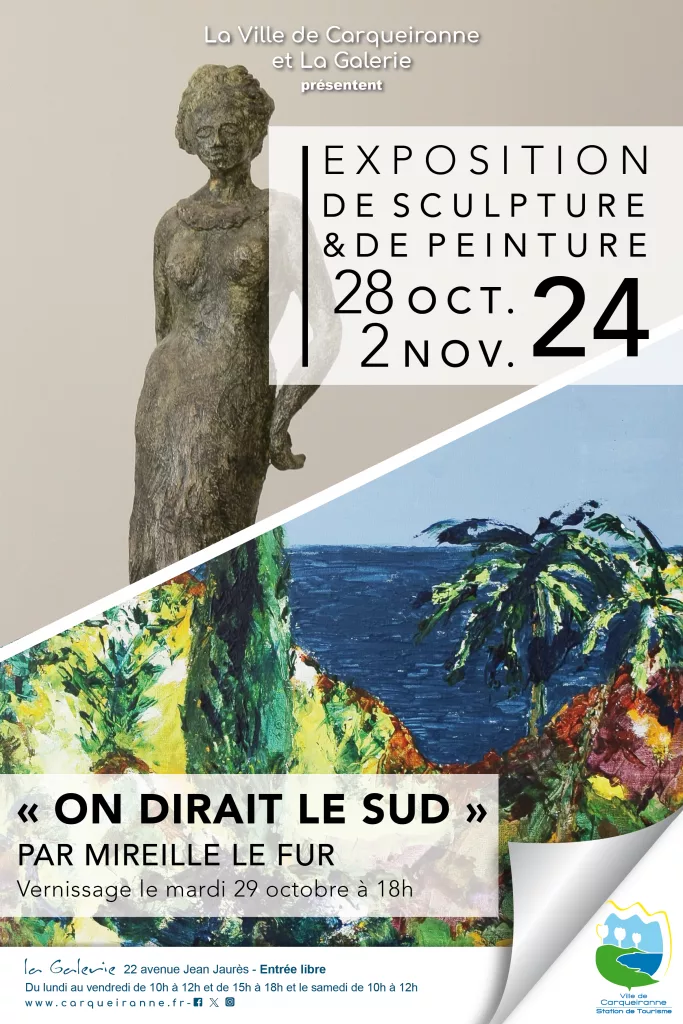 l’artiste mireille le fur présente ses dernières sculptures inspirées par le sud de la france, évoquant la nature et la lumière méditerranéennes.