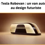 le tesla robovan un van autonome au design futuriste