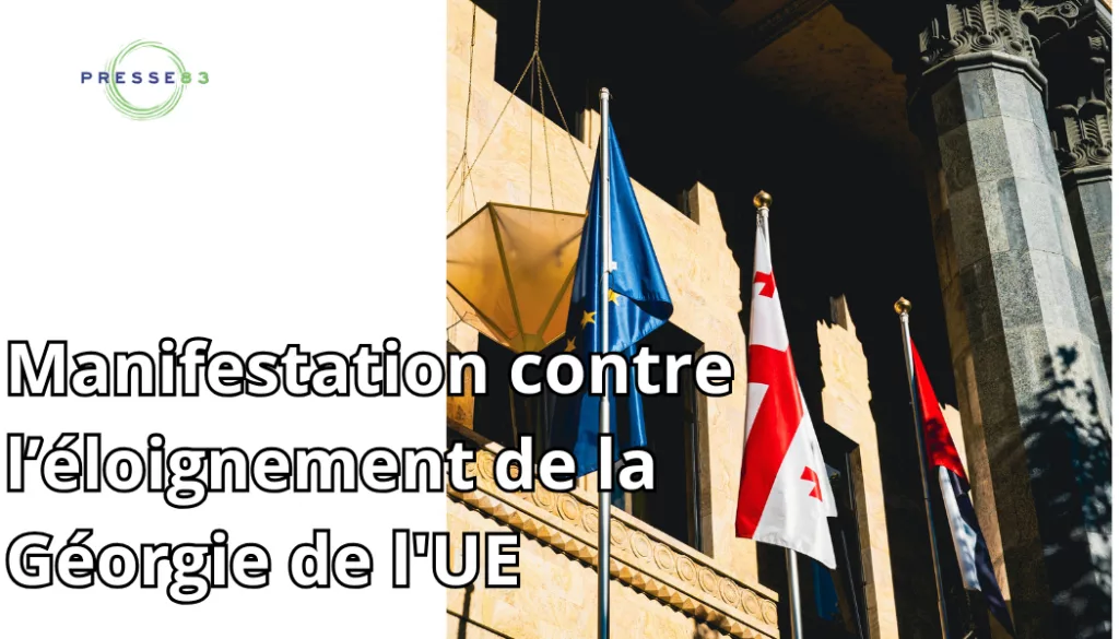 manifestation contre l’éloignement de la géorgie de l'ue