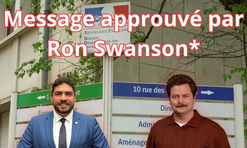 message approuvé par ron swanson.