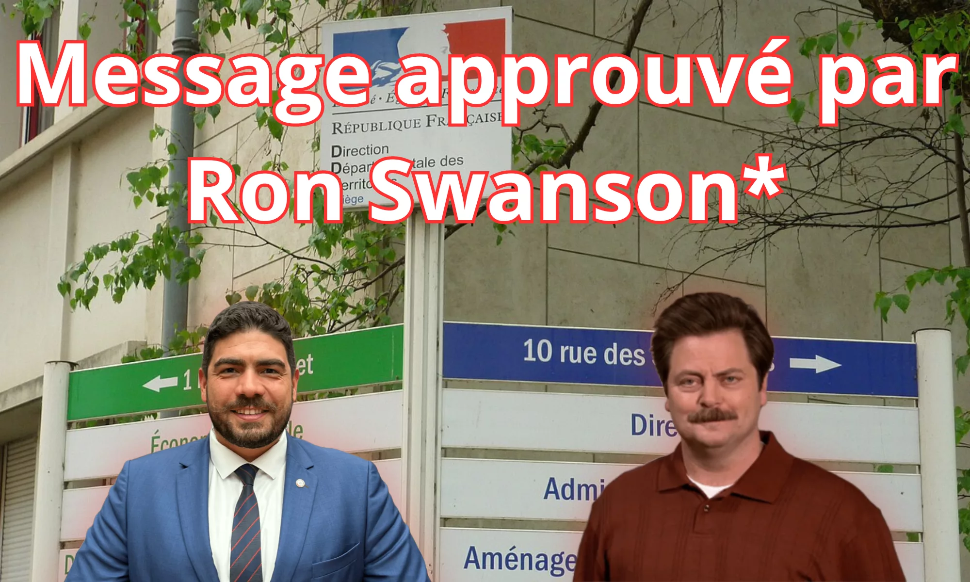 message approuvé par ron swanson.