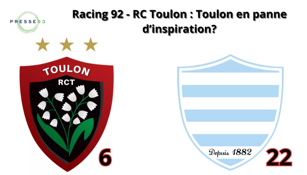 racing 92 rc toulon le retour des parisiens sur le devant de la scène, toulon en panne d’inspiration