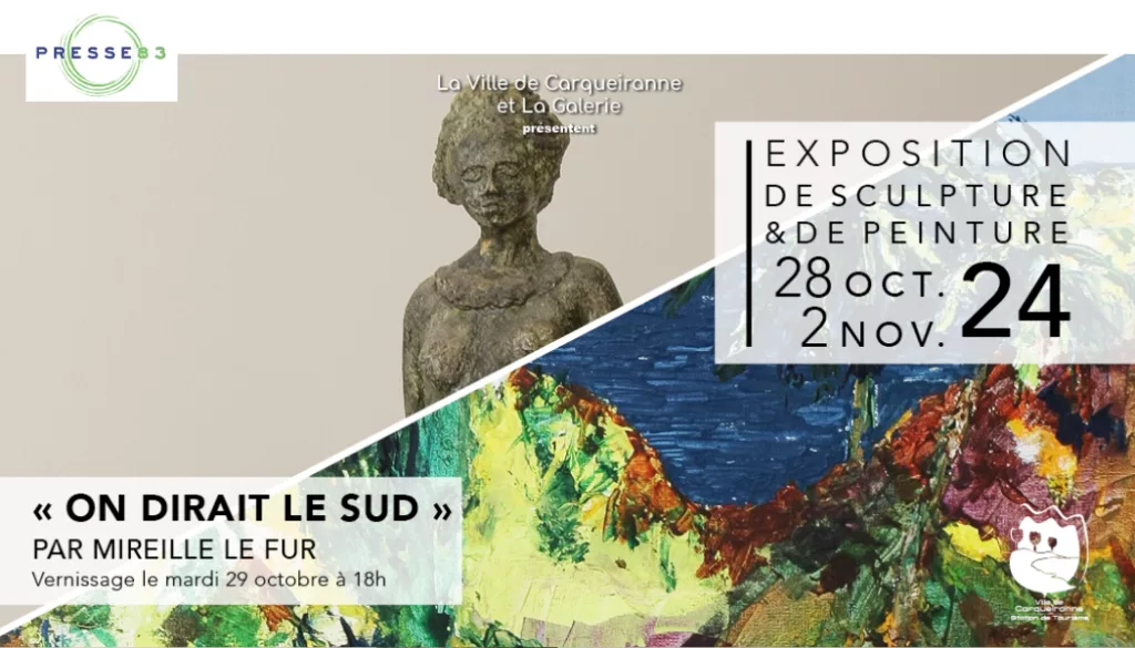 sculptures méditerranéennes de mireille le fur exposées à la galerie