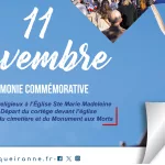 commémoration de l'armistice à carqueiranne