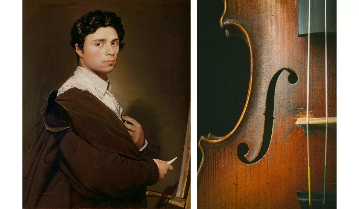 ingres et son violon au cœur d’une passion oubliée