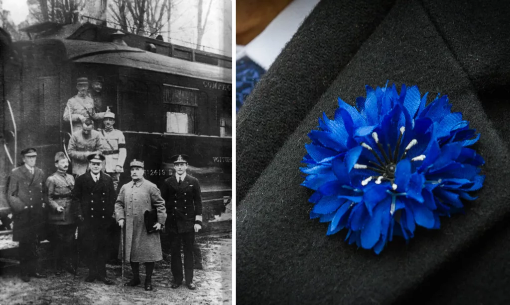 les français rendent hommage aux soldats tombés en 1918