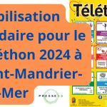 Des bénévoles animent un stand sur la place des Résistants, entourés de visiteurs enthousiastes.