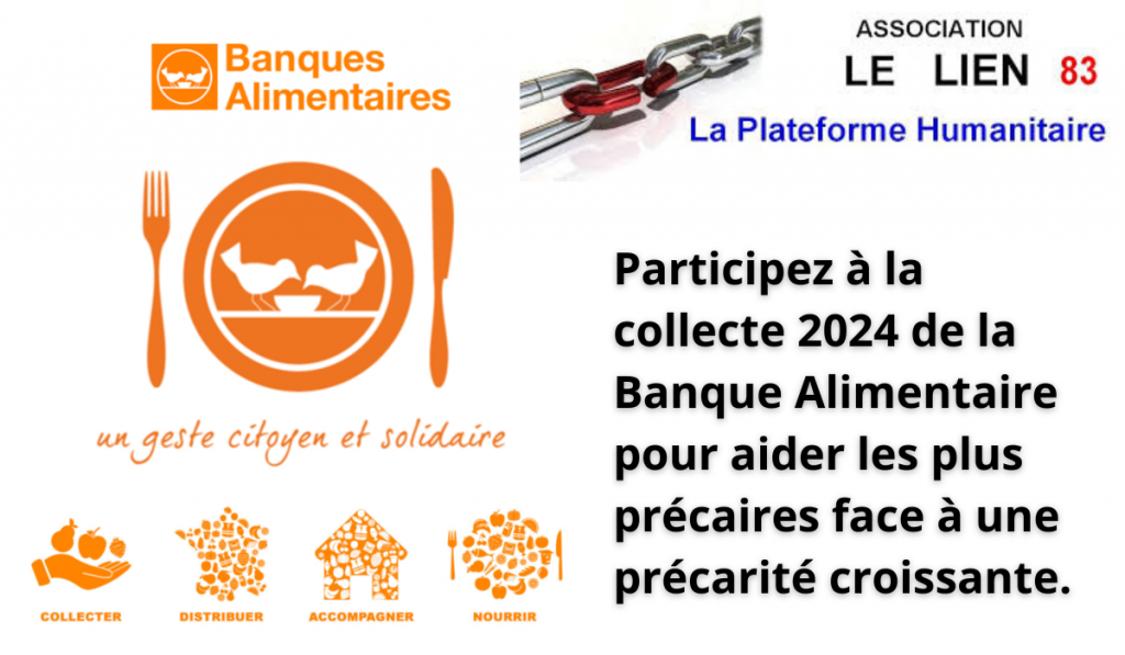 participez à la collecte 2024 de la banque alimentaire