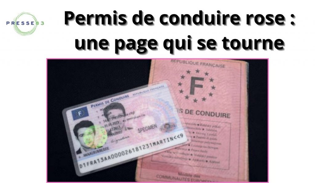 permis de conduire rose une page qui se tourne