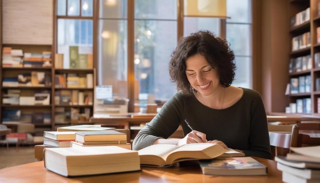 pour un libraire, organiser des rencontres avec des auteurs ou des séances de lecture.