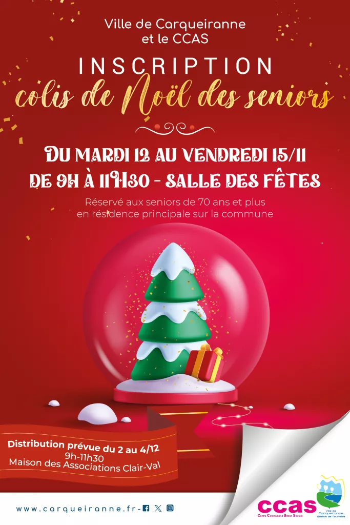 remise de colis de noël à carqueiranne 2024