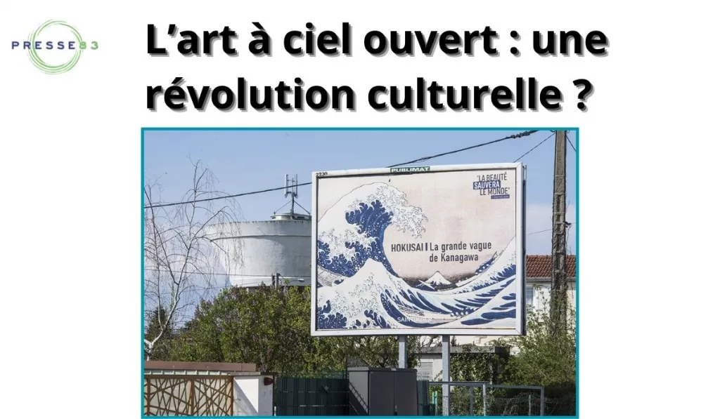 une œuvre d’art affichée dans un espace public