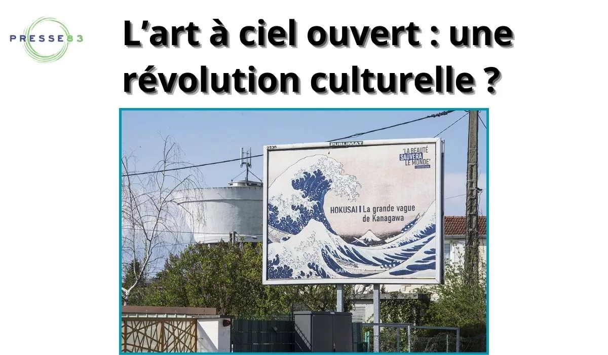 une œuvre d’art affichée dans un espace public