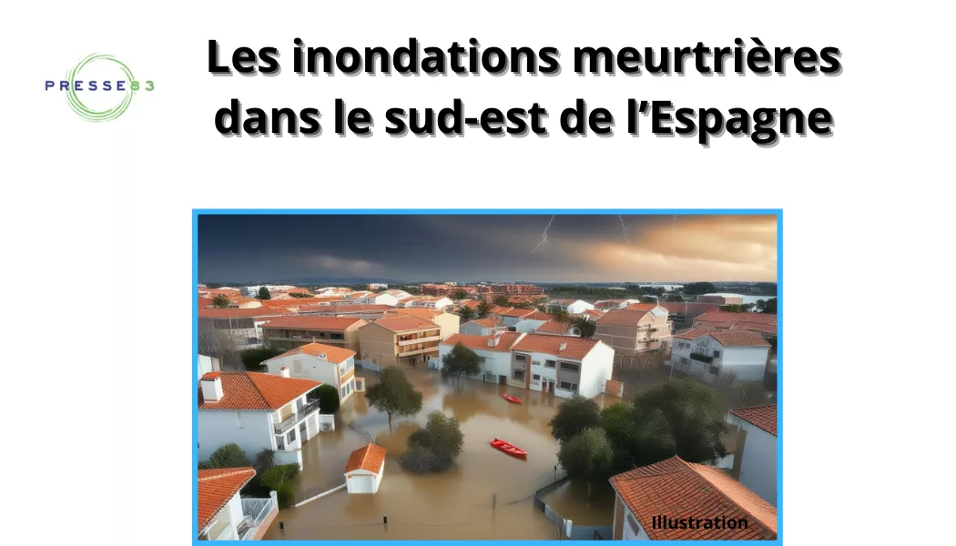vue aérienne des inondations en valence