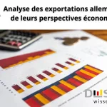 Économistes analysant les chiffres du commerce extérieur allemand.