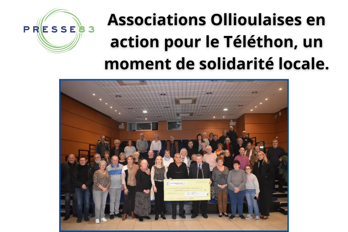 Ollioules : la mobilisation des associations pour le Téléthon.