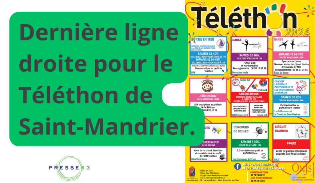 Participez au Téléthon et soutenez une belle cause.