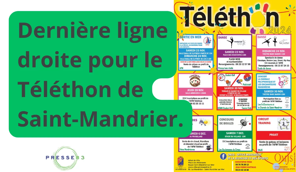 Participez au Téléthon et soutenez une belle cause.