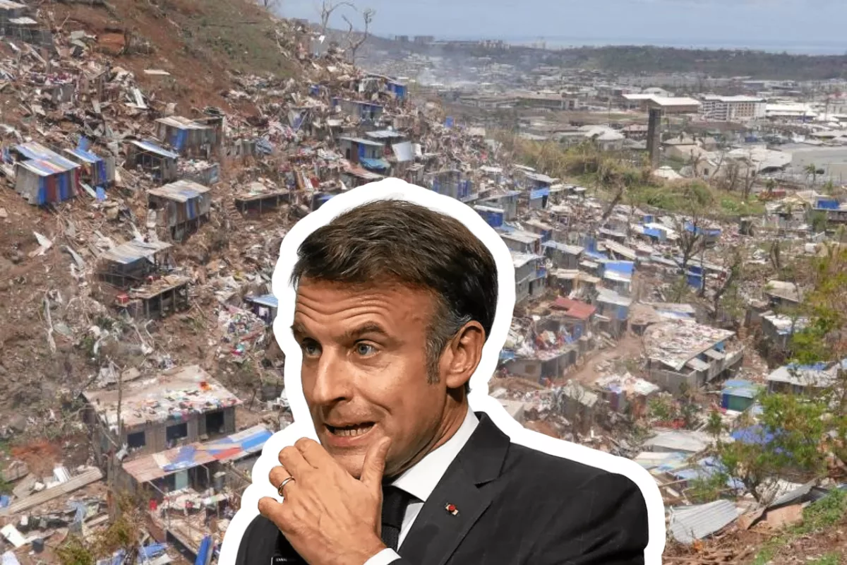 Une Mahoraise interpelle Emmanuel Macron lors de sa visite.