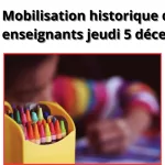 Grève massive dans l’éducation nationale