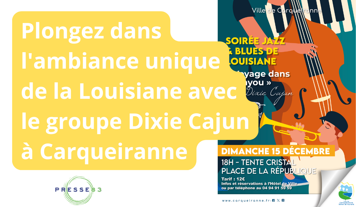 Concert de jazz et blues Louisiane à Carqueiranne