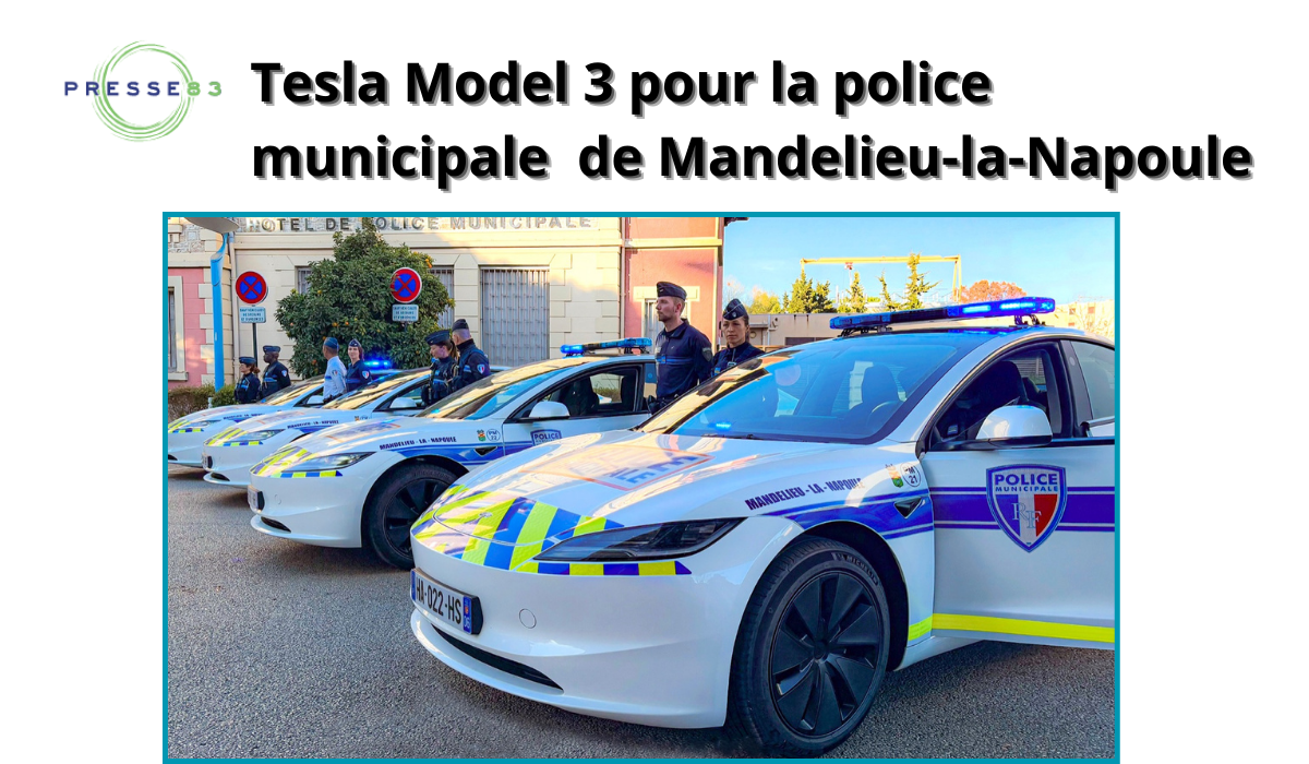 Tesla centre-ville de Mandelieu-la-Napoule