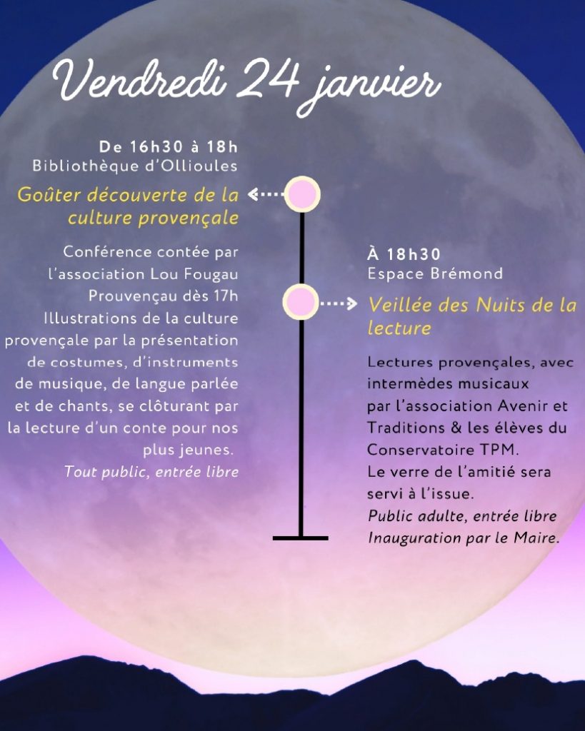 Un programme riche et interactif vous attend aux Nuits de la Lecture à Ollioules.
