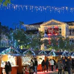 Panorama sur le marché de Noël de La Garde