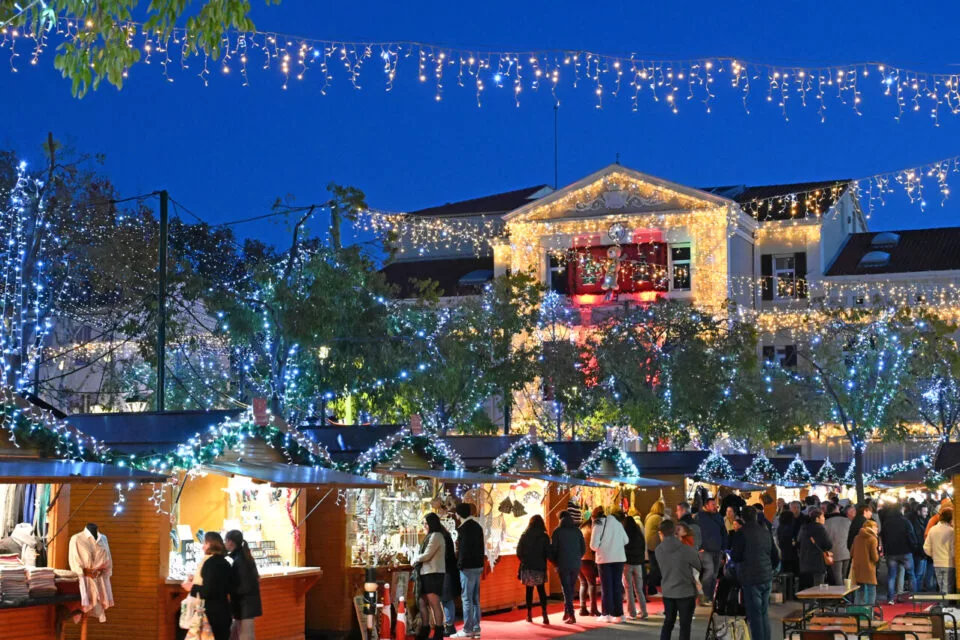Panorama sur le marché de Noël de La Garde