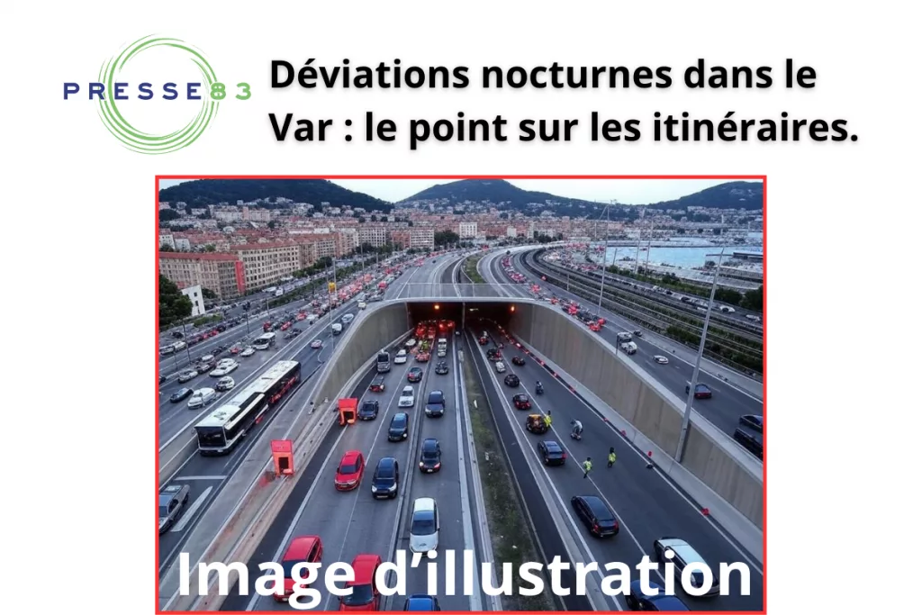 Déviation obligatoire à La Valette Centre.