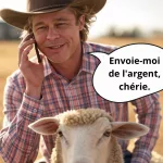 Un deepfake imitant une célébrité en image