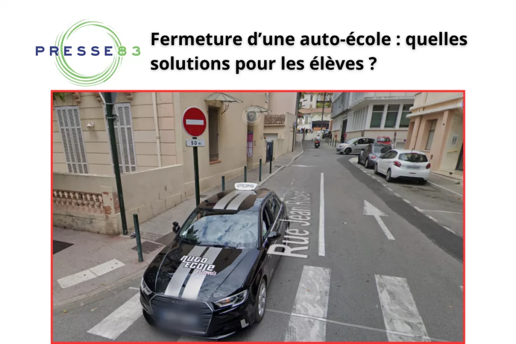 Une auto-école fermée, des élèves désemparés.