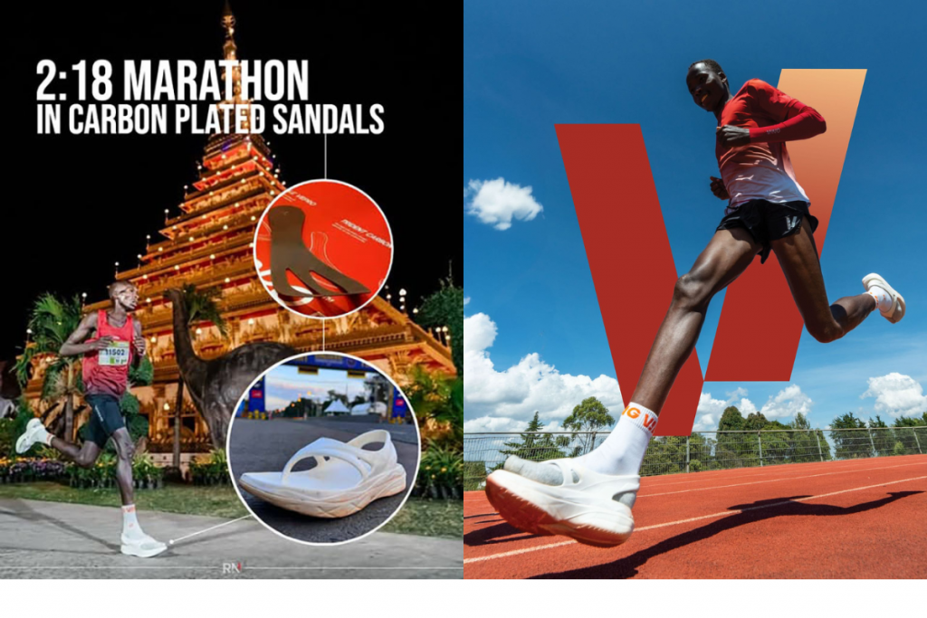 Découvrez les sandales VING NIRUN™ et leur plaque carbone pour révolutionner la course à pied.