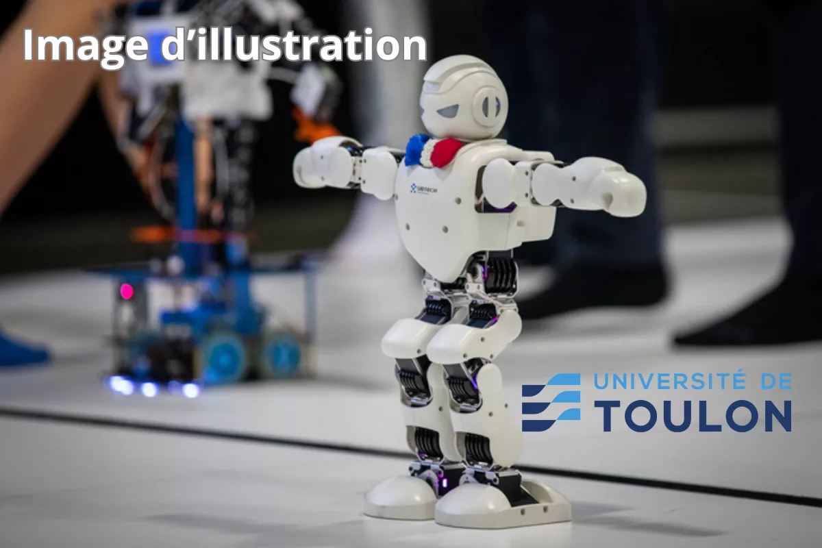 Les robots en compétition lors de la Robocup.
