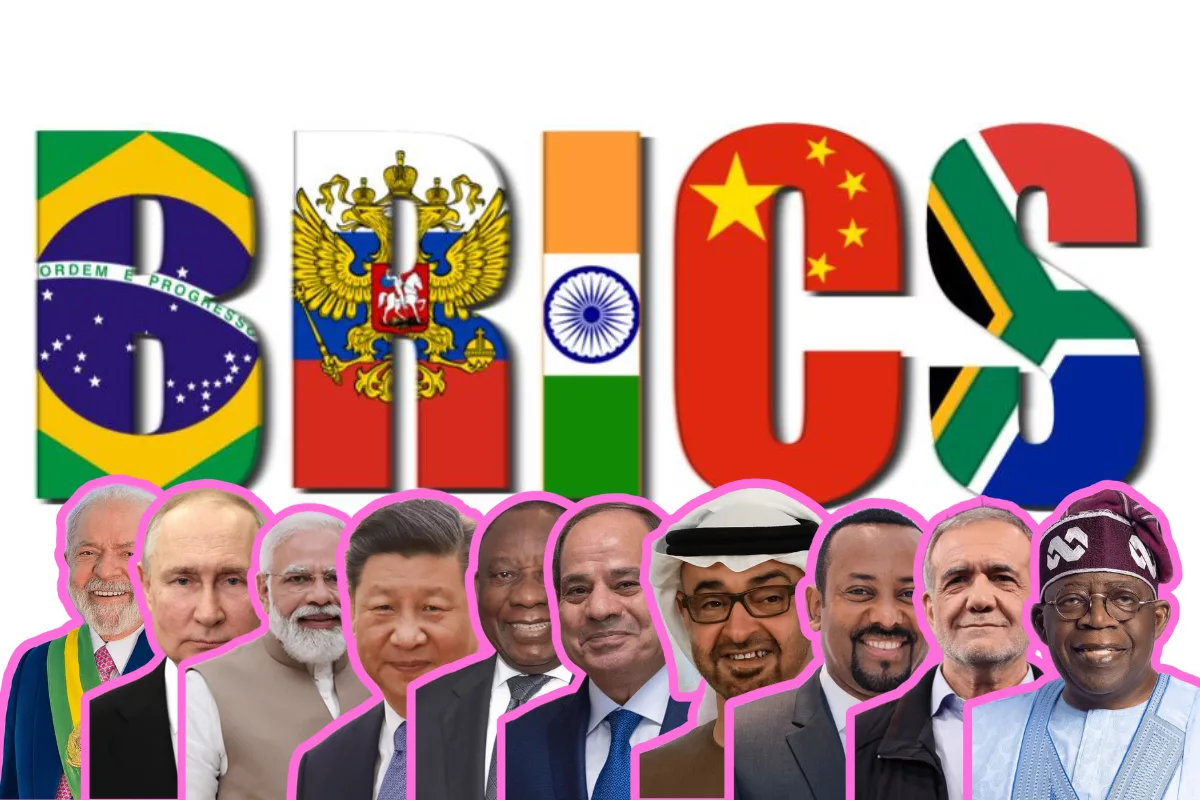 Photo des dirigeants du BRICS accueillant le Nigeria comme partenaire.