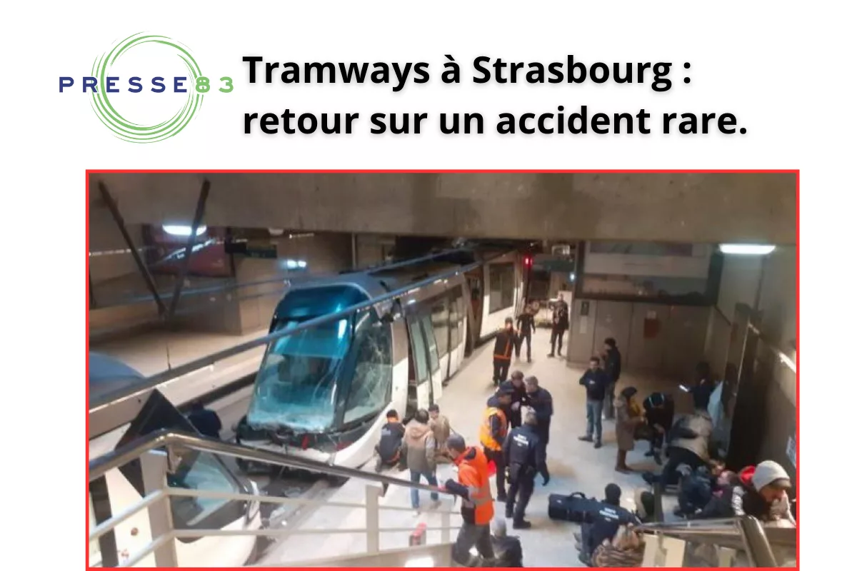 Les secours en action après l’accident de tram à Strasbourg.