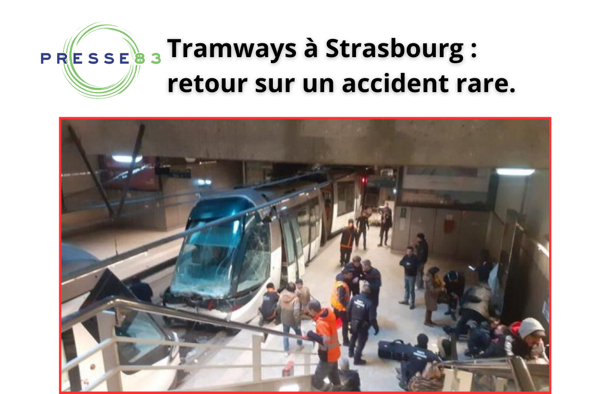 Les secours en action après l’accident de tram à Strasbourg.