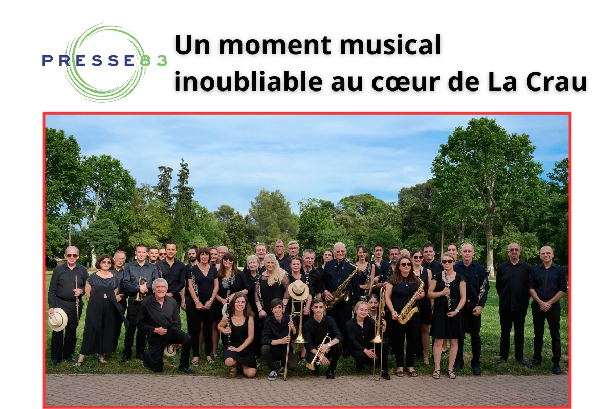 Concert gratuit du Nouvel An à La Crau avec l'Orchestre d'Harmonie Toulon Var Méditerranée. Un événement à ne pas manquer !