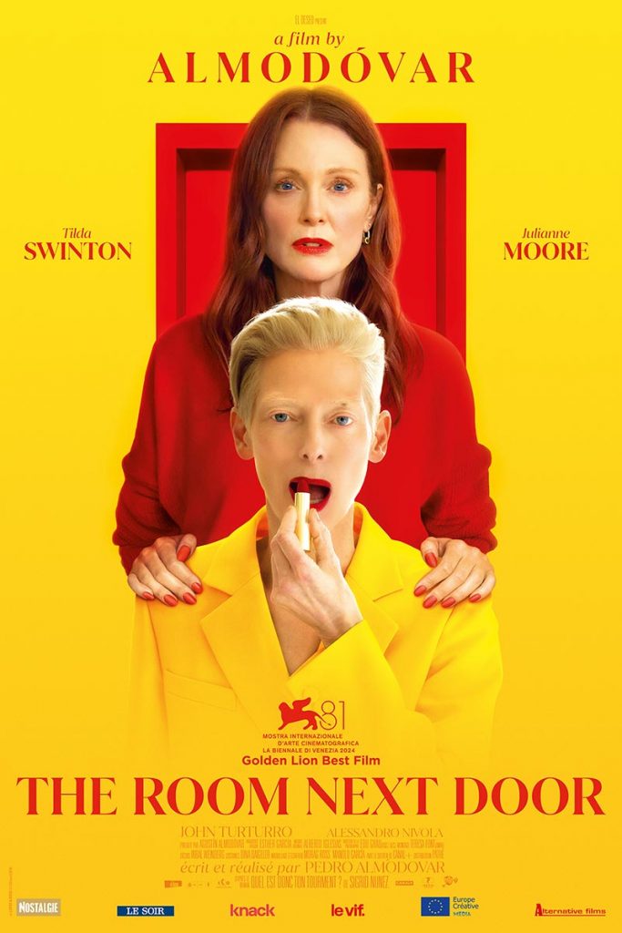 Affiche La chambre d'à côté, de Pedro Almodovar